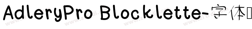 AdleryPro Blocklette字体转换